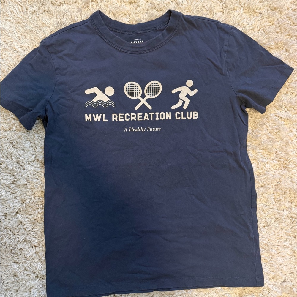 Madewell MWL Recreation Navy Blue T-Shirt